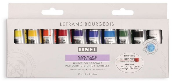 assortiment de gouaches